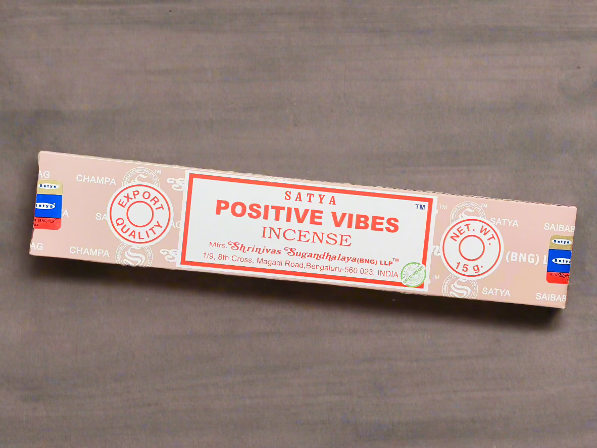 Beautiful hand rolled satya traditional indian incense stick for cleansing and fragrancing your home and space. Meditating space used for meditations.