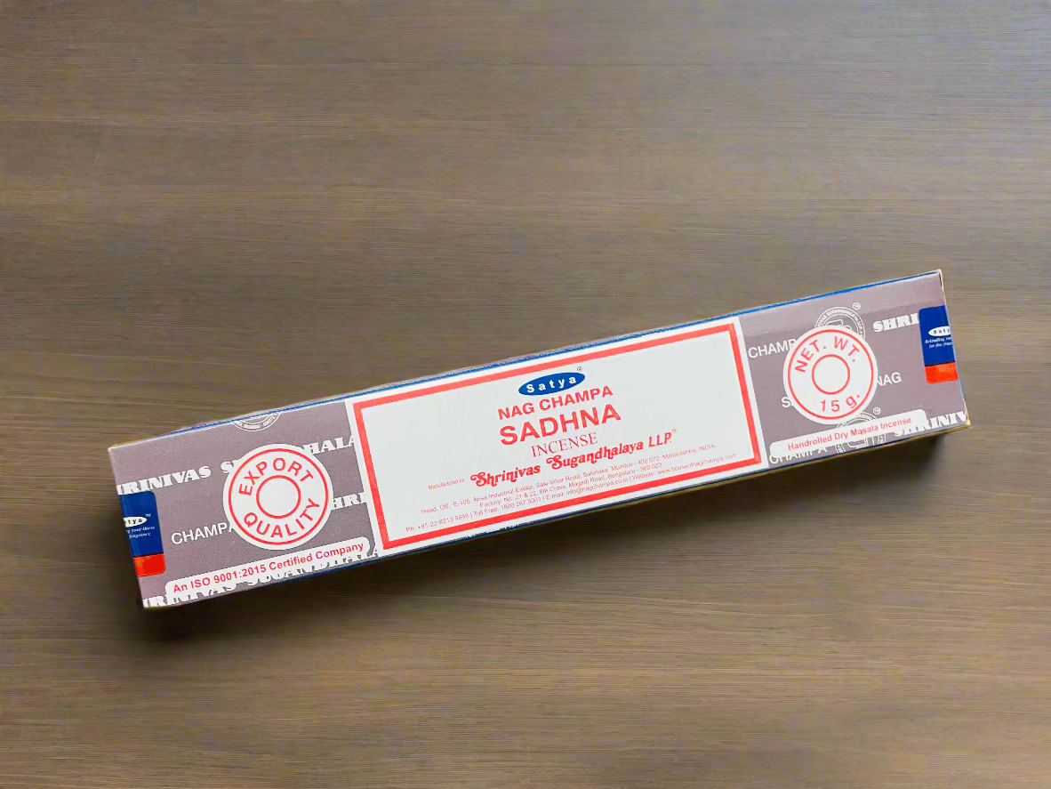 Beautiful hand rolled satya traditional indian incense stick for cleansing and fragrancing your home and space. Meditating space used for meditations.