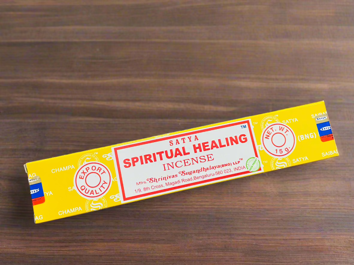 Beautiful hand rolled satya traditional indian incense stick for cleansing and fragrancing your home and space. Meditating space used for meditations.