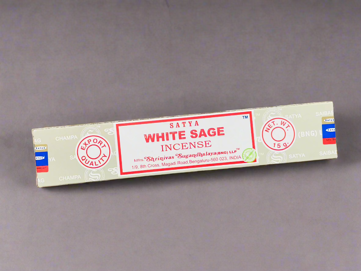 Beautiful hand rolled satya traditional indian incense stick for cleansing and fragrancing your home and space. Meditating space used for meditations.