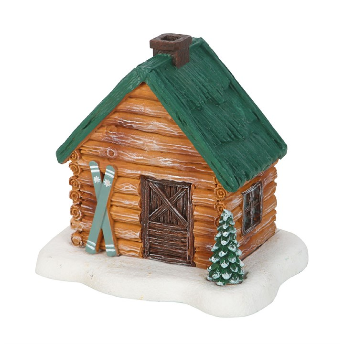 Cabin Ski Chalet Incense Cone Holder