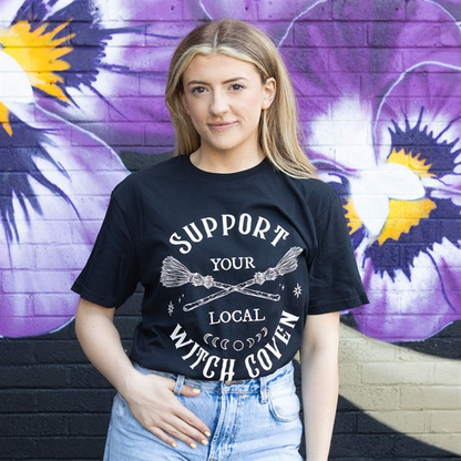 Support Your Local Witch Coven Unisex T-shirt  - Size S