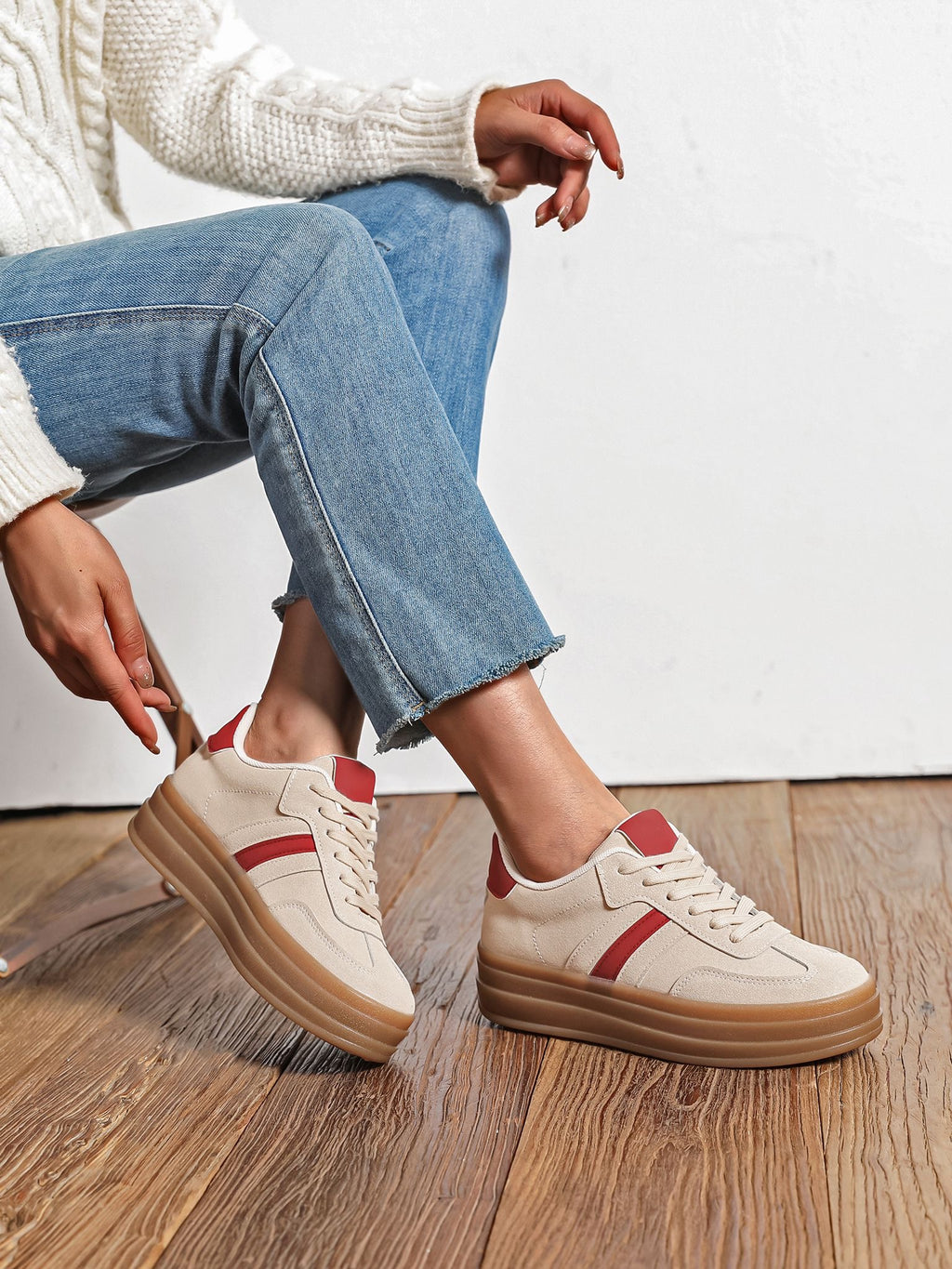 Jaya Thick Gum sole trainers 4 colours