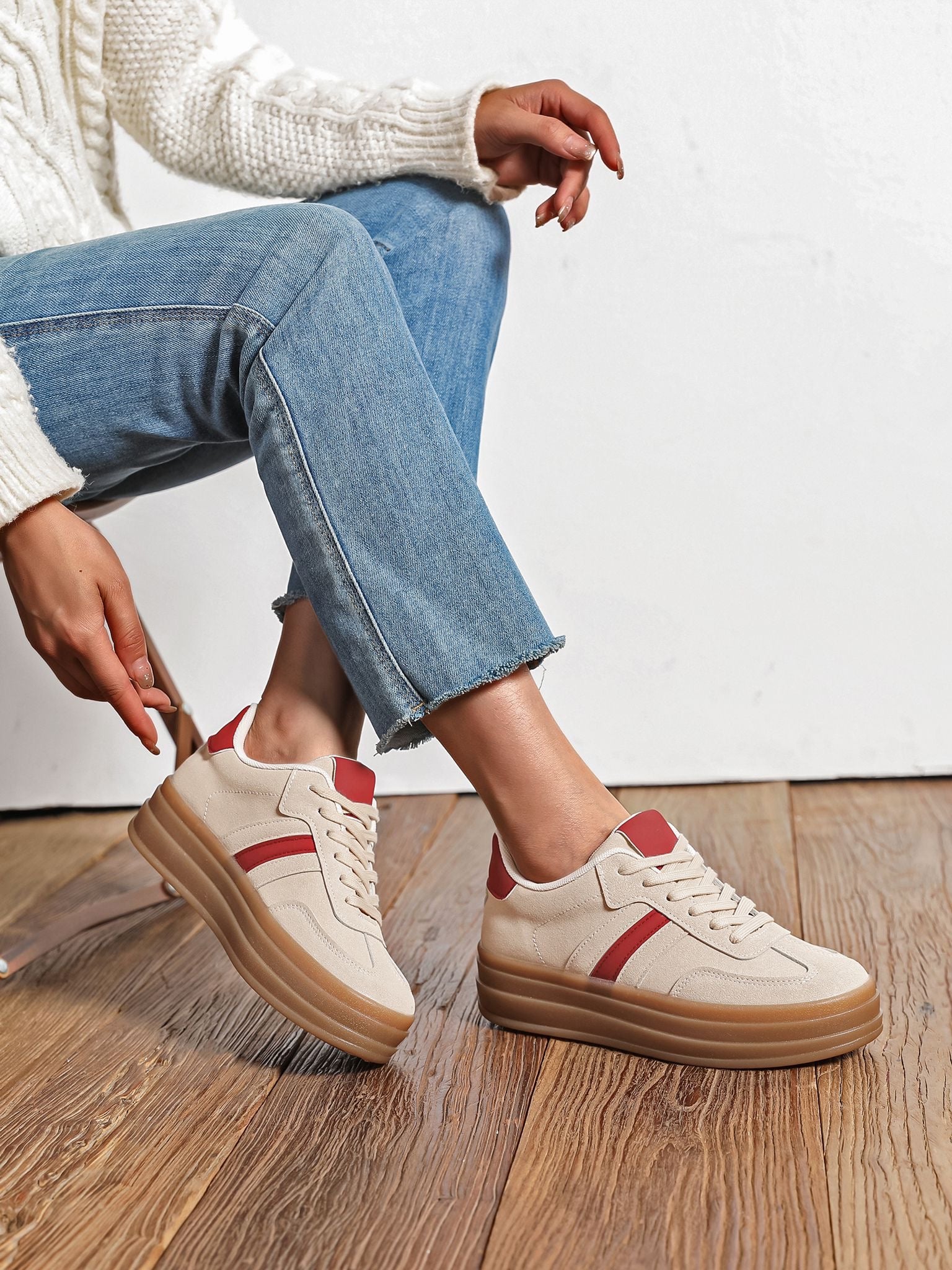 Jaya Thick Gum sole trainers 4 colours