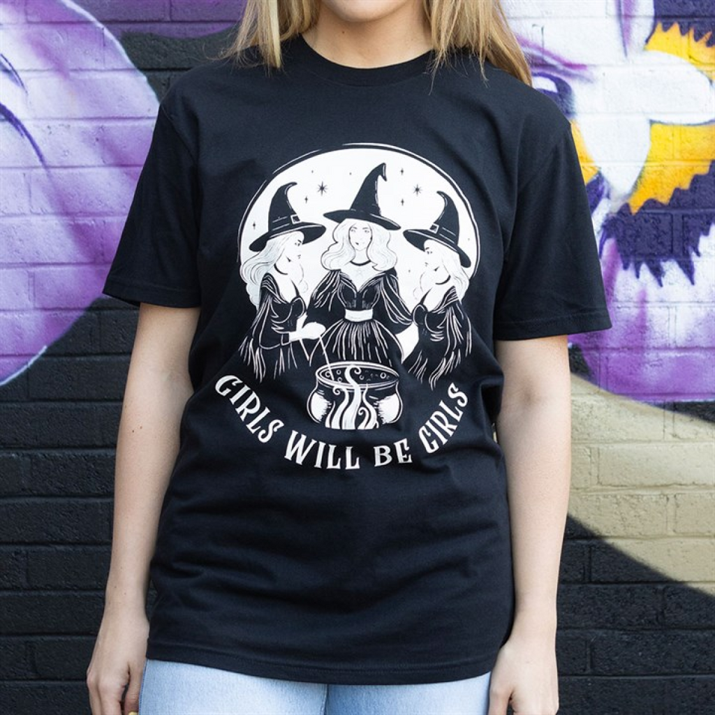 Girls Will Be Girls Witchy Unisex T-shirt - Size L