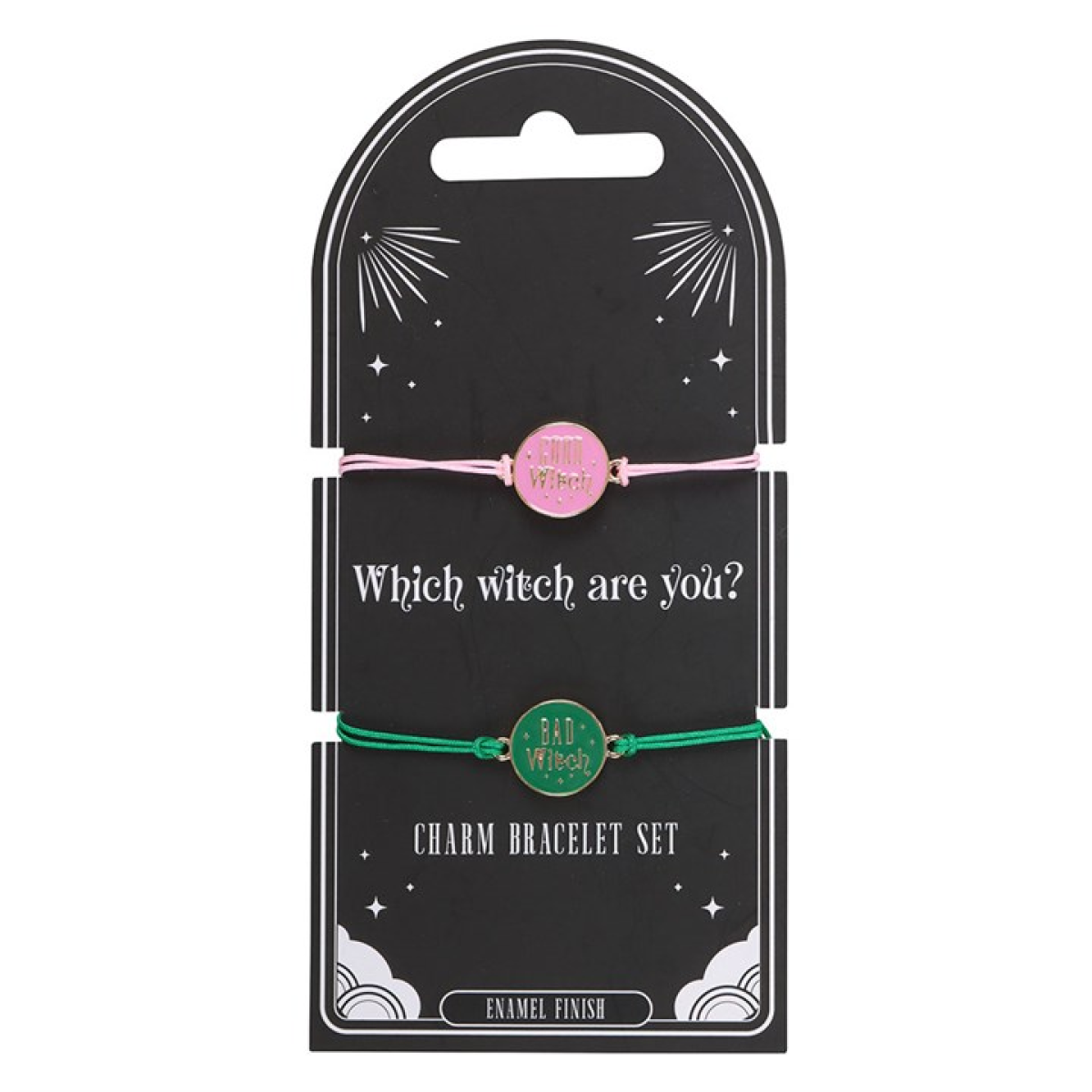 Which Witch are You? Set of 2 Good Witch and Bad Witch Bracelets