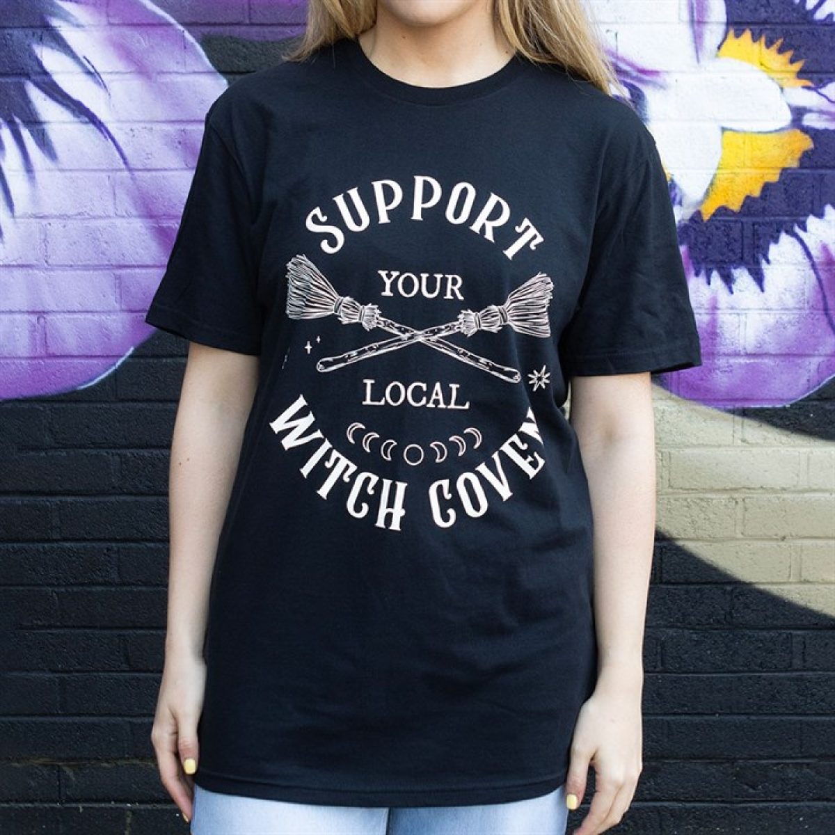 Support Your Local Witch Coven Unisex T-shirt  - Size S