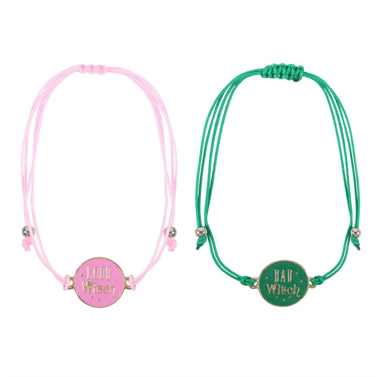 Which Witch are You? Set of 2 Good Witch and Bad Witch Bracelets
