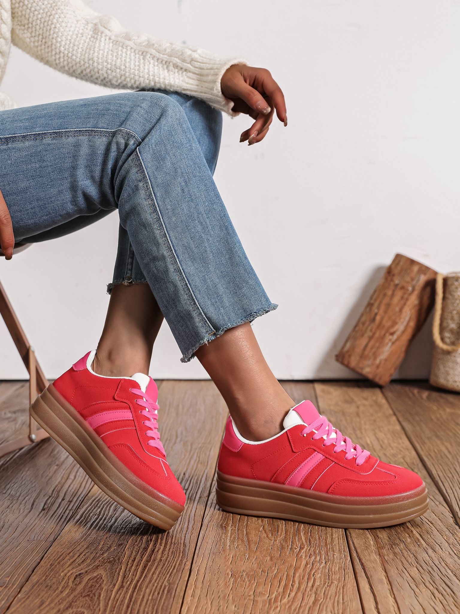 Jaya Thick Gum sole trainers 4 colours