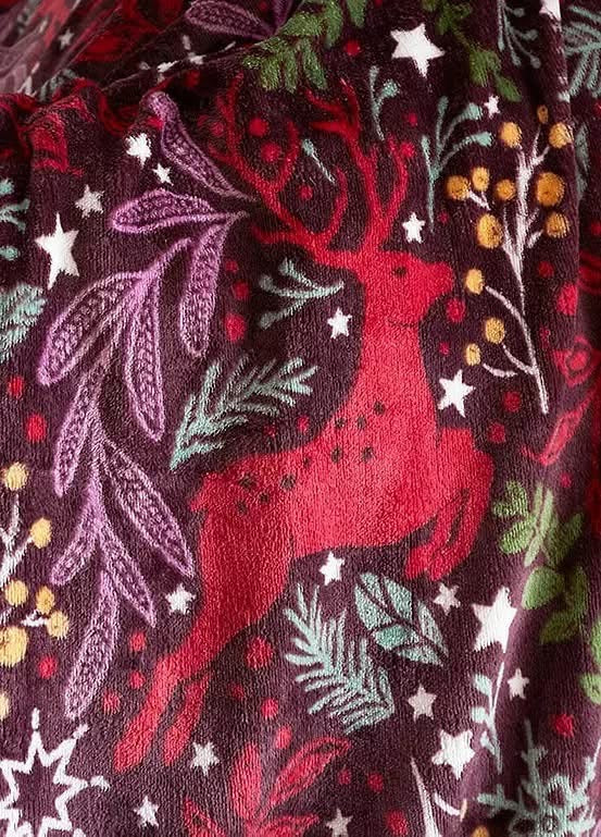 Winter Stag Sherpa Throw