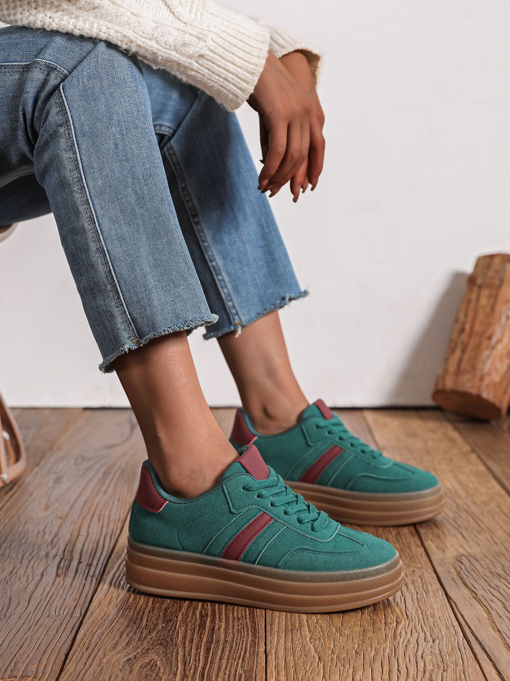 Jaya Thick Gum sole trainers 4 colours