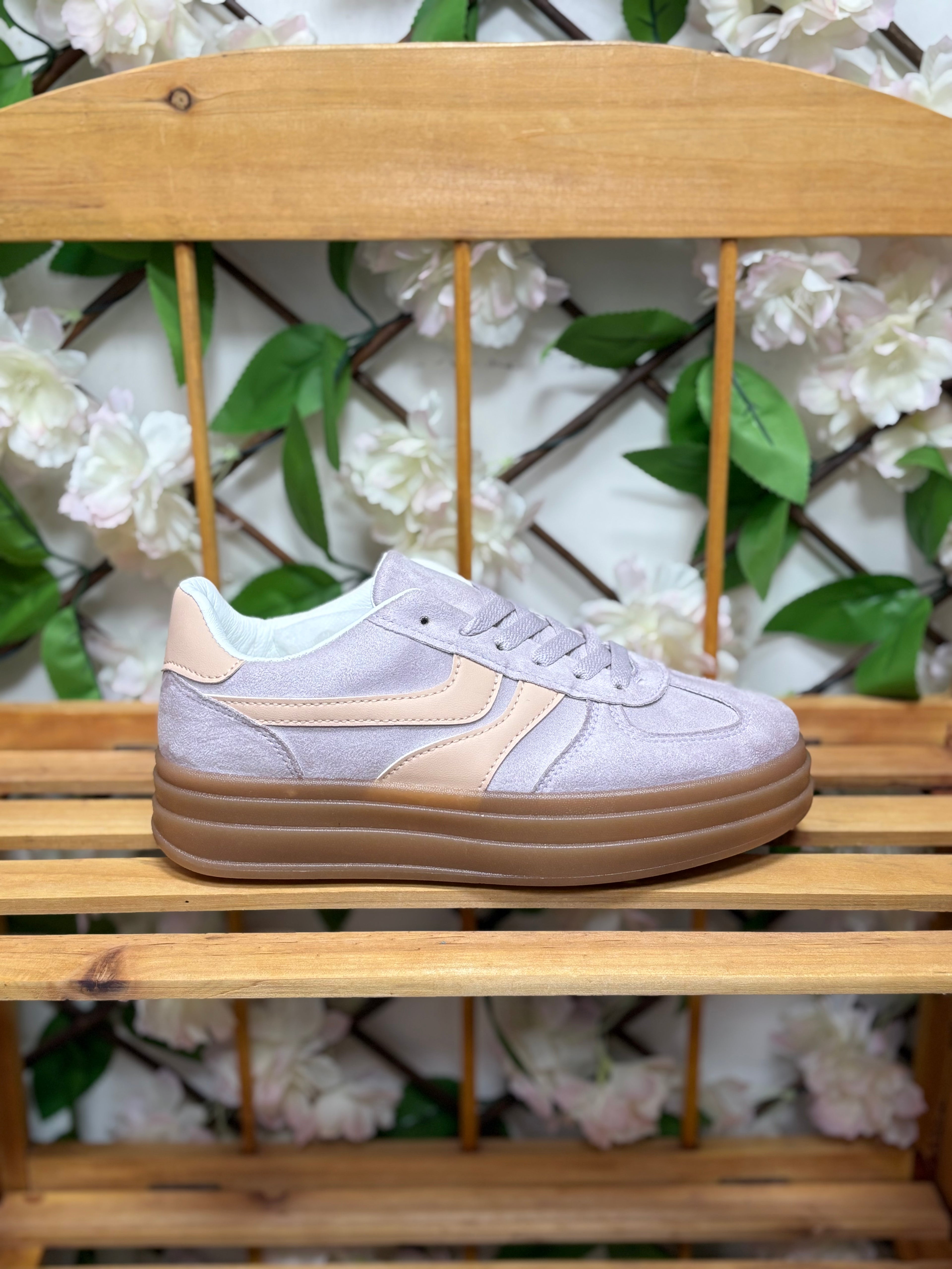 Mara ladies gum soles trainers 2 Colours