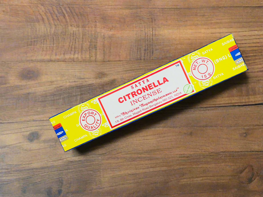 Beautiful hand rolled satya traditional indian incense stick for cleansing and fragrancing your home and space. Meditating space used for meditations. perfect to keep those little bugs away 