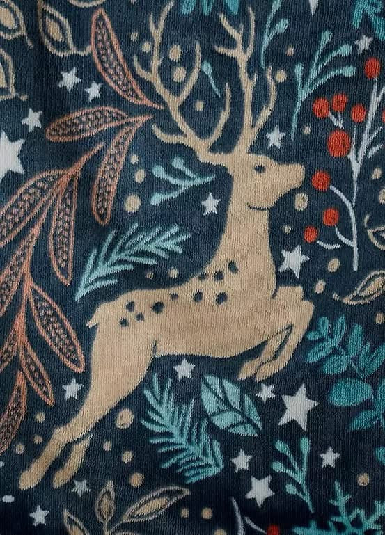 Winter Stag Sherpa Throw