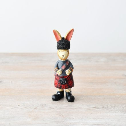 Cute little bunny rabbit wearing a kilt. Scottish rabbit in a kilt gift for bunny lovers 
