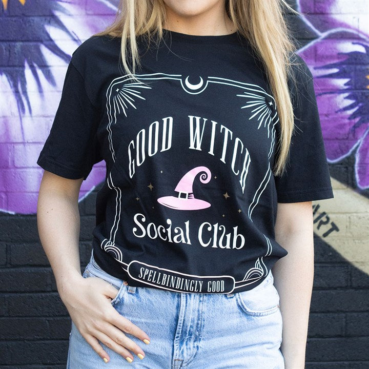 Pink Good Witch Social Club Unisex T-shirt - Size XL