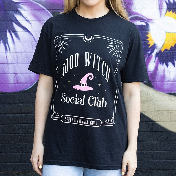 Pink Good Witch Social Club Unisex T-shirt - Size XL