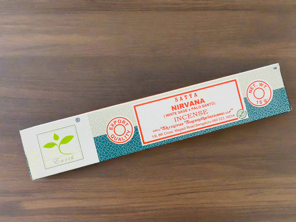Beautiful hand rolled satya traditional indian incense stick for cleansing and fragrancing your home and space. Meditating space used for meditations. 