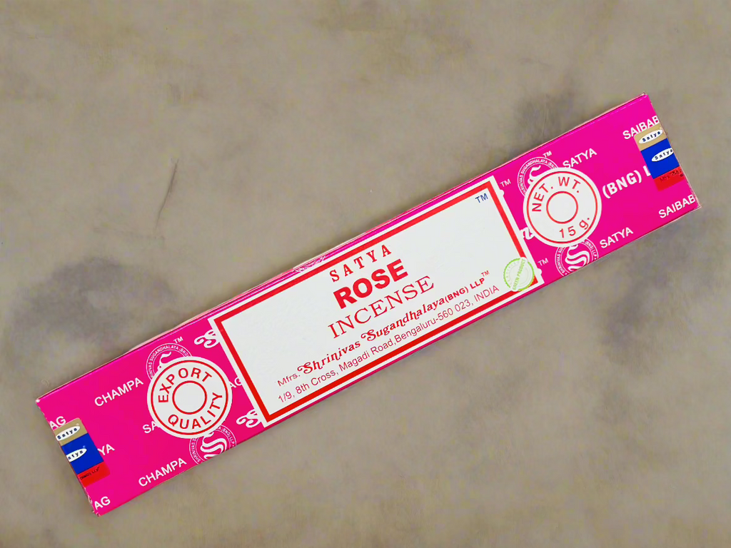 Beautiful hand rolled satya traditional indian incense stick for cleansing and fragrancing your home and space. Meditating space used for meditations. 