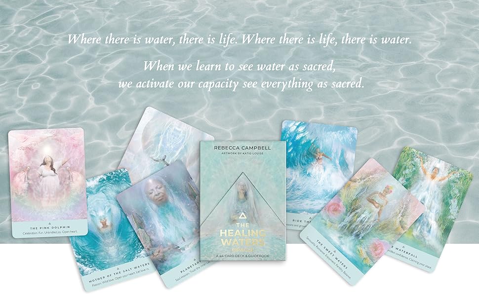 Rebecca Campbell  The Healing waters oracle cards, looking for guidance or manifesting these card will be perfect to add to your daily journaling routine