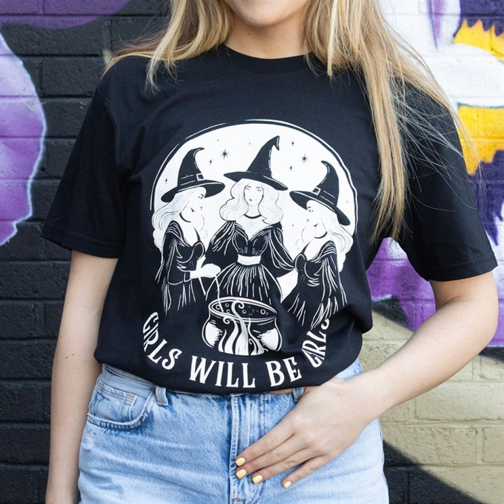 Girls Will Be Girls Witchy Unisex T-shirt - Size M