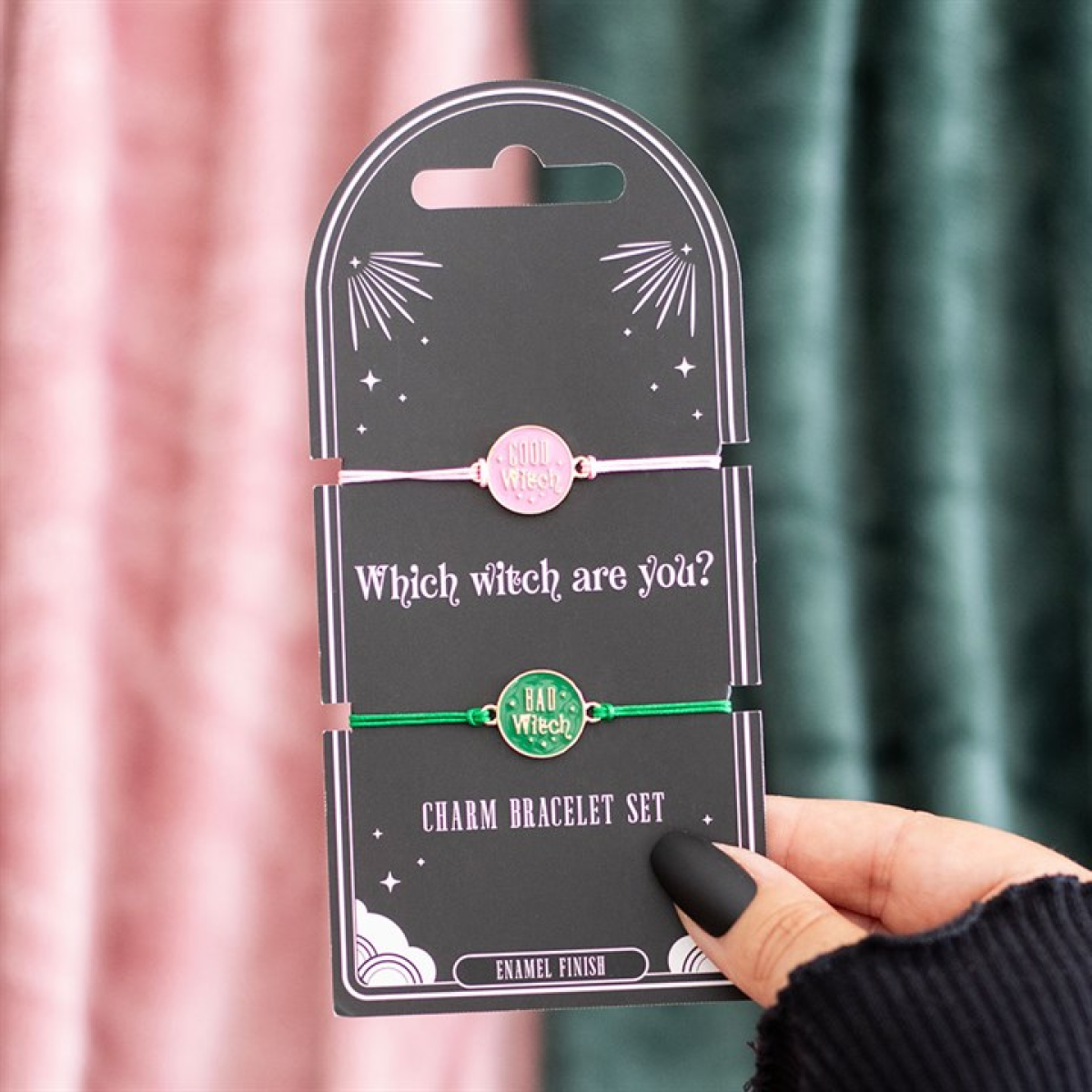 Which Witch are You? Set of 2 Good Witch and Bad Witch Bracelets