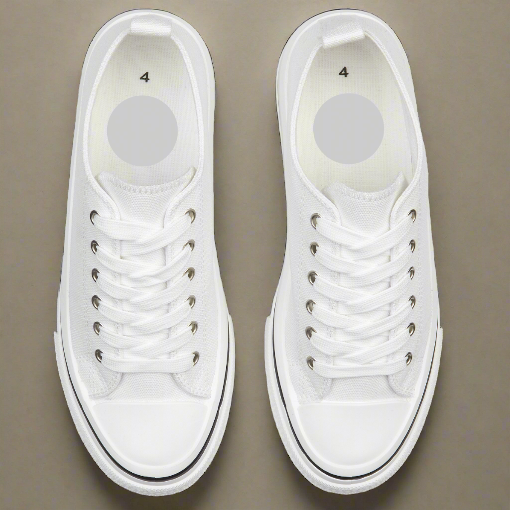 new ladies canvas trainer footwear comfort tennis shoe grey or white lace up shoes holiday perfect travel outfit
