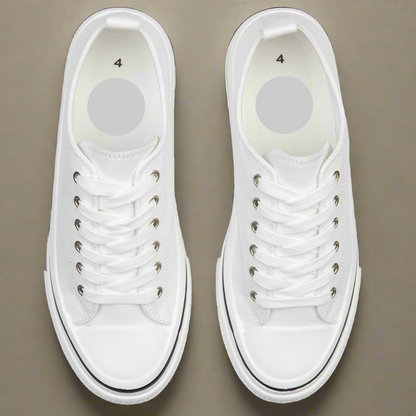 new ladies canvas trainer footwear comfort tennis shoe grey or white lace up shoes holiday perfect travel outfit