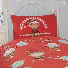 Load image into Gallery viewer, Naughty Elf Christmas Duvet
