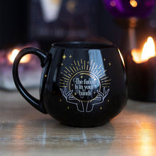 Load image into Gallery viewer, Black Fortune Teller Colour Changing Mug
