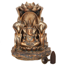 Load image into Gallery viewer, Bronze Ganesh Backflow Incense Burner
