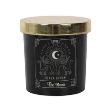 Load image into Gallery viewer, The Moon Black Opium Tarot Candle
